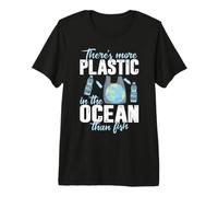 More Plastic in the Ocean Than Fish Pollution Awareness Premium T-Shirt