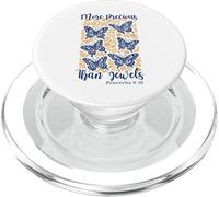 More Precious Than Jewels Proverbs Bible Verse Butterflies PopSockets PopGrip for MagSafe