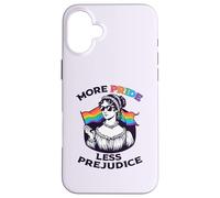 MORE PRIDE LESS PREJUDICE Jane Austen LGBT Sunglasses Meme Case for iPhone 16 Plus