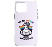 MORE PRIDE LESS PREJUDICE Jane Austen LGBT Sunglasses Meme Case for iPhone 16 Pro Max