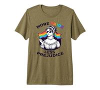 More Pride Less Prejudice Jane Austen LGBT Sunglasses Meme Premium T-Shirt