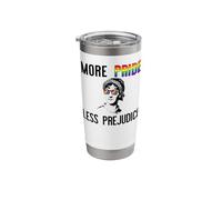 More Pride Less Prejudice Jane Austen LGBT Sunglasses Meme Stainless Steel Insulated Tumbler
