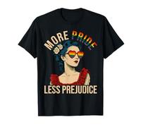 More Pride Less Prejudice Pride Month Gay Lesbian LGBTQ Ally T-Shirt