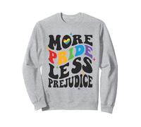 More Pride Less Prejudice Retro Rainbow LGBTQ Equality Shirt Sweatshirt