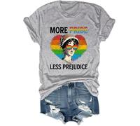 More Pride Less Prejudice Shirt, Unisex Grey