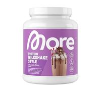 More Protein, Chocolate Drink, 600 g, 1.32 lbs, 20 Servings, Mix of whey Concentrate and Casein, Ideal for Building and maintaining Muscle, with lactase - Made in Germany