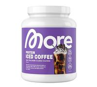 More Protein Iced Coffee, Dark Chocolate Cookie Crumble, 500 g, 1.1 lbs, 20 Servings, Protein Powder with Instant Coffee, Low in Sugar and Fat - Made in Germany