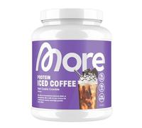 More Protein Iced Coffee, Dark Cookie Crumble, 500 g, 1.1 lbs, 20 Servings - Protein Powder with Instant Coffee