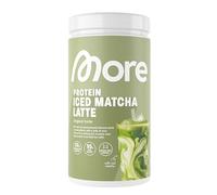 More Protein Iced Matcha Latte, 500 g, 1.1 lbs, 20 Servings, Matcha Powder with whey Protein, Low in Sugar and Fat - Made in Germany