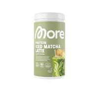 More Protein Iced Matcha Latte, Vanilla Crumble, 500 g, 1.1 lbs, 20 Servings, Matcha Powder with whey Protein, Low in Sugar and Fat - Made in Germany