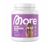 More Protein Milkshake, Chocolate Drink, 600 g, 1.32 lbs, 20 Servings, Mix of whey Concentrate and Casein, Ideal for Building and maintaining Muscle, with lactase - Made in Germany