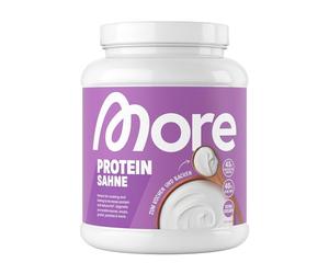 More Protein Milkshake, Cream, 600 g, 1.32 lbs, 12 Servings | Mix of Whey Concentrate and Casein, Ideal for Building and Maintaining Muscle, with Lactase - Made in Germany