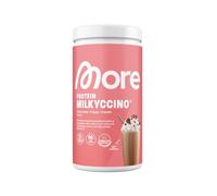 More Protein Milkyccino, Chocolate Crispy Cream, 500 g | A blend of whey concentrate and casein, ideal for building and maintaining muscle, with caffeine and lactase-made in Germany