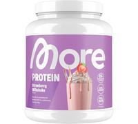 More Protein, Strawberry Milkshake, 600g, 1.32 lbs, 20 Servings, Mix of whey Co