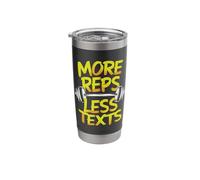 More Reps Less Texts Stainless Steel Insulated Tumbler