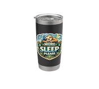 More Sleep Please Funny Sloth Sleeping Napping Nap Pajama PJ Stainless Steel Insulated Tumbler