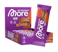 MORE Soft Protein Bar, Caramel Crunch, 10 x 50 g, High Protein Bar with no added sugar, Made in Germany