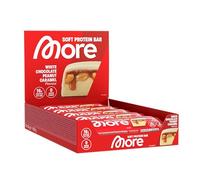 MORE Soft Protein Bar, White Chocolate Peanut Caramel, 10 x 50 g