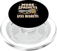 More Spaghetti Less Regretti Funny Weird Meme Graphic PopSockets PopGrip for MagSafe