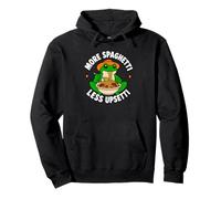 More Spaghetti Less Upsetti Frog Funny Kids Spaghetti Pullover Hoodie