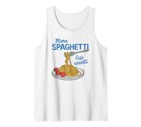 More Spaghetti Less Upsetti Funny Pasta Pun Italian Food Tank Top