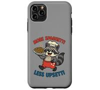 More Spaghetti Less Upsetti Raccoon Chef Funny Case for iPhone 11 Pro Max