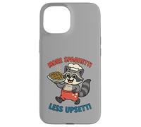 More Spaghetti Less Upsetti Raccoon Chef Funny Case for iPhone 15