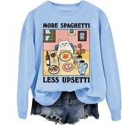 More Spaghetti Less Upsetti Sweatshirt, More Spaghetti Less Upsetti Shirt, More Spaghetti Less Upsetti, Unisex Sweatshirt Carolina Blue