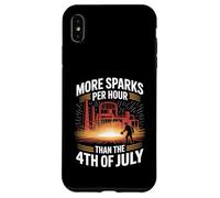 More Sparks Per Hour Than The 4th of July Steel Mill Worker Case for iPhone XS Max