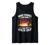More Sparks Per Hour Than The 4th of July Steel Mill Worker Tank Top