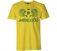 More T Vicar Mexico 86 Vintage - Mens Football World Cup Yellow