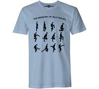More T Vicar The Ministry of Silly Walks - Mens Monty Python T Shirt Light Blue