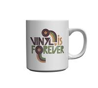 More T Vicar Vinyl Is Forever - Vintage Record LP Novelty Design Dishwasher Safe Ceramic Mug