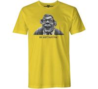 More T Vicar We Didn't Burn Him! - Mens The League of Gentlemen Steve Pemberton T Shirt Yellow