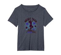 More Than A Soccer Mom: Multitasking Supermom T-Shirt, Women's Plus, Heather Blue, 3X