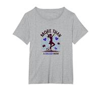 More Than A Soccer Mom: Multitasking Supermom T-Shirt, Women's Plus, Heather Grey, 3X