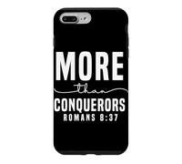 More than Conquerors Romans 8:37 Motivational Faith Design Case for iPhone 7 Plus/8 Plus