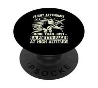 More than just a pretty Face Flight Attendant PopSockets Adhesive PopGrip