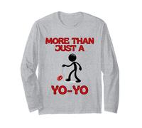 More Than Just a YoYo Moving Stick Figure for Yo-Yo Lover Long Sleeve T-Shirt