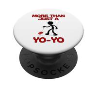 More Than Just a YoYo Moving Stick Figure love playing YoYo PopSockets Adhesive PopGrip