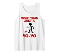 More Than Just a YoYo Moving Stick Figure Playing Yo-Yo Tank Top
