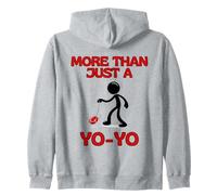 More Than Just a YoYo Moving Stick Figure Playing Yo-Yo Zip Hoodie
