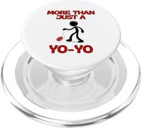More Than Just a YoYo Moving Stick Figure - Yo-Yo Player PopSockets PopGrip for MagSafe