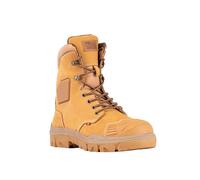 More Than Safety MTS Construction BTP Ranger Shoe 6552302 with ARTICO Lining, PU Memory Shape, Heel Stiffener, Ankle Protection, Scuff Cap, Heat Resistance Outsole, Camel, Size 9.5 UK, 6552302-44