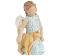 More Than Words 9634 Much Loved Friend Angel and Cat Memorial Figurine