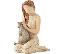 More Than Words Affection Figurine (Lady With Cat)