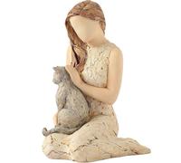 More Than Words Affection Figurine (Lady with Cat)