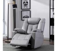 More4Homes Afton Electric Fabric Auto Recliner Armchair Gaming Usb Lounge Sofa Chair Grey