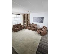 More4Homes Ashton Electric Recliner 1+2+3 Seater Sofa Set Technology Fabric With Speakers & Usb-C Charging in Brown More4Homes Brown