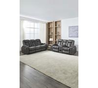 More4Homes Ashton Electric Recliner 2+3 Seater Sofa Set Technology Fabric With Speakers & Usb-C Charging in Grey More4Homes Grey